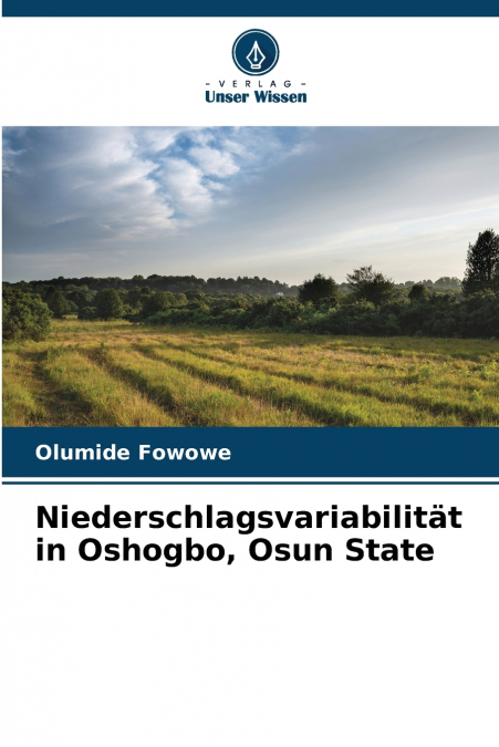 Niederschlagsvariabilität in Oshogbo, Osun State