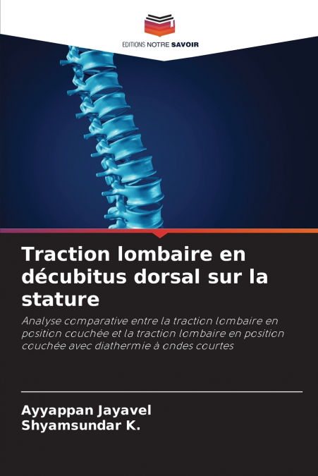 Traction lombaire en décubitus dorsal sur la stature