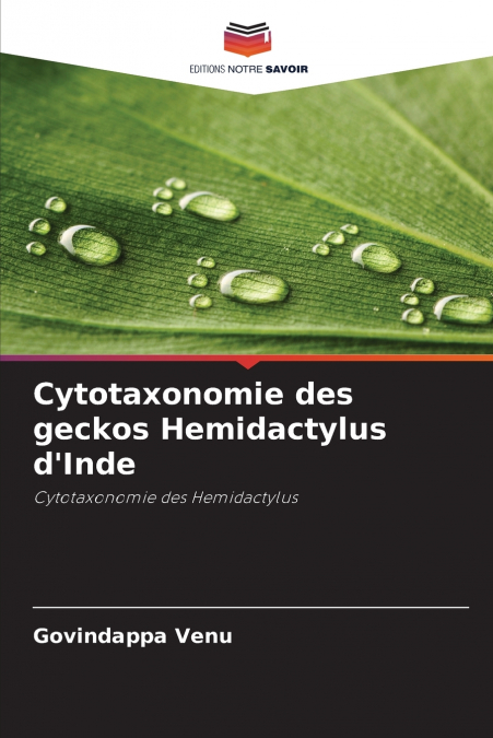 Cytotaxonomie des geckos Hemidactylus d’Inde