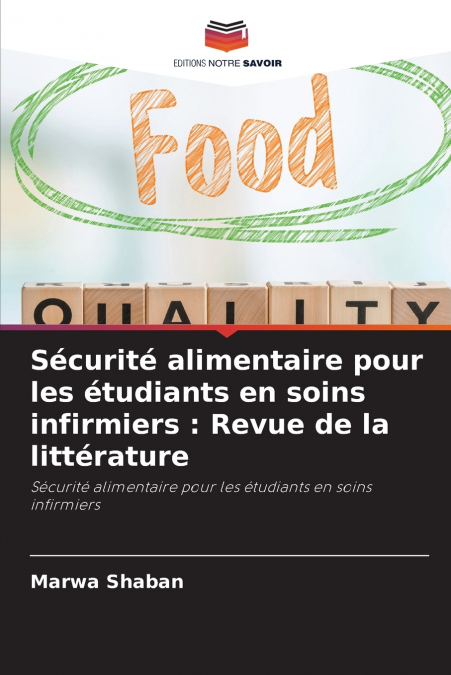 Sécurité alimentaire pour les étudiants en soins infirmiers