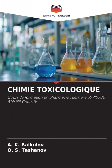CHIMIE TOXICOLOGIQUE