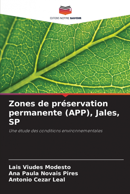 Zones de préservation permanente (APP), Jales, SP