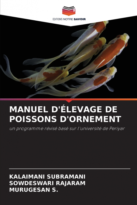 MANUEL D’ÉLEVAGE DE POISSONS D’ORNEMENT