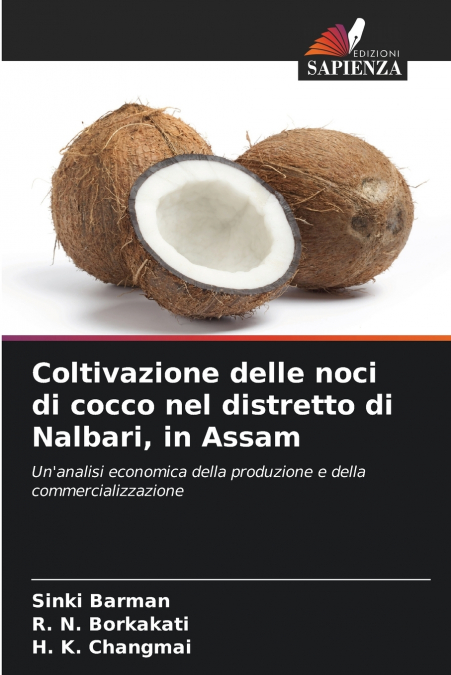 Coltivazione delle noci di cocco nel distretto di Nalbari, in Assam