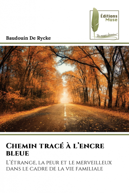 Chemin tracé à l’encre bleue