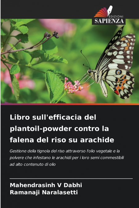 Libro sull’efficacia del plantoil-powder contro la falena del riso su arachide