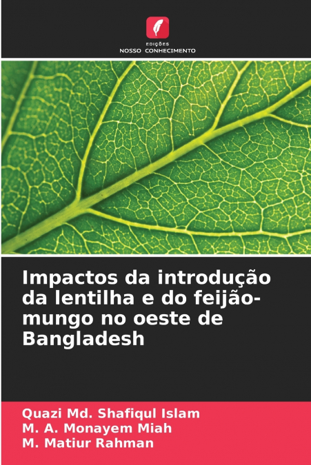 Impactos da introdução da lentilha e do feijão-mungo no oeste de Bangladesh