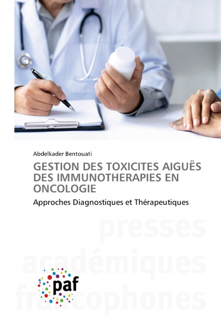 GESTION DES TOXICITES AIGUËS DES IMMUNOTHERAPIES EN ONCOLOGIE