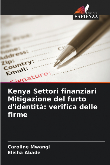 Kenya Settori finanziari Mitigazione del furto d’identità