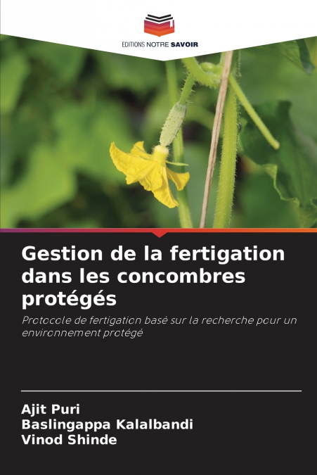 Gestion de la fertigation dans les concombres protégés