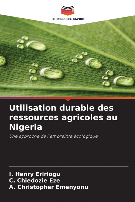 Utilisation durable des ressources agricoles au Nigeria