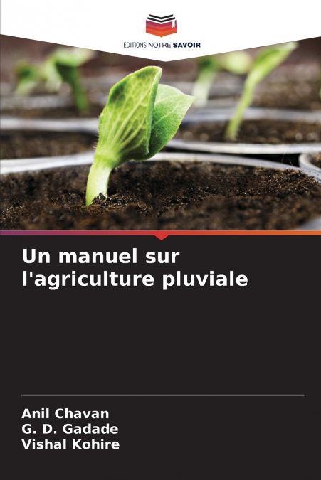 Un manuel sur l’agriculture pluviale