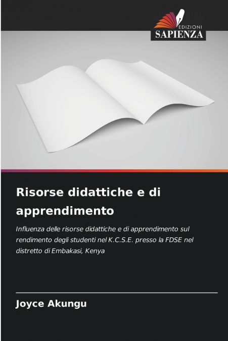 Risorse didattiche e di apprendimento