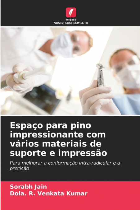 Espaço para pino impressionante com vários materiais de suporte e impressão