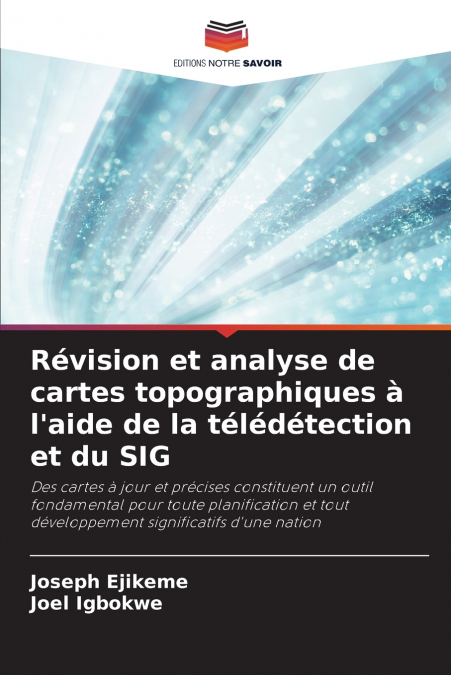 Révision et analyse de cartes topographiques à l’aide de la télédétection et du SIG