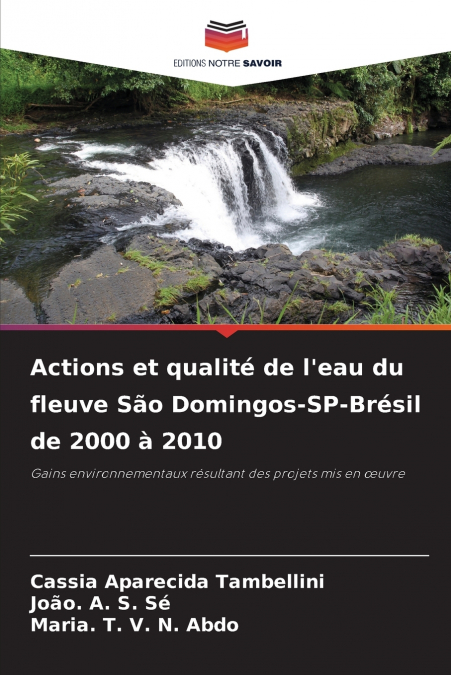 Actions et qualité de l’eau du fleuve São Domingos-SP-Brésil de 2000 à 2010