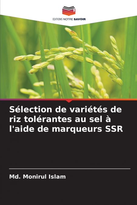 Sélection de variétés de riz tolérantes au sel à l’aide de marqueurs SSR
