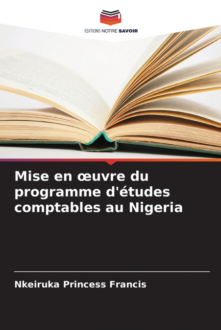 Mise en œuvre du programme d’études comptables au Nigeria