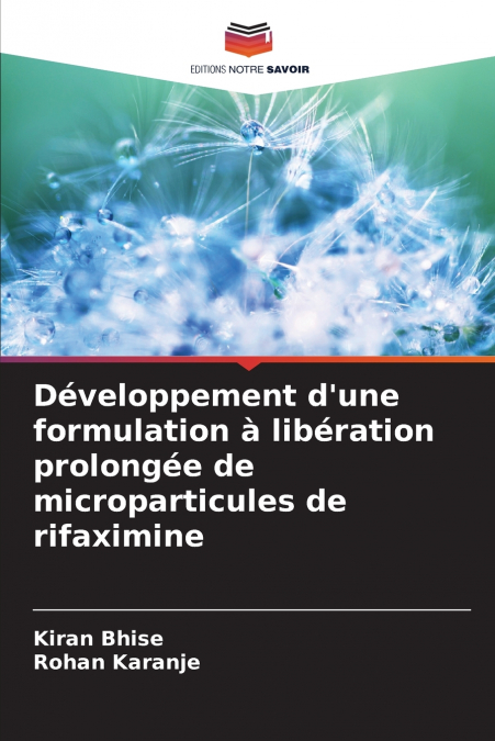 Développement d’une formulation à libération prolongée de microparticules de rifaximine