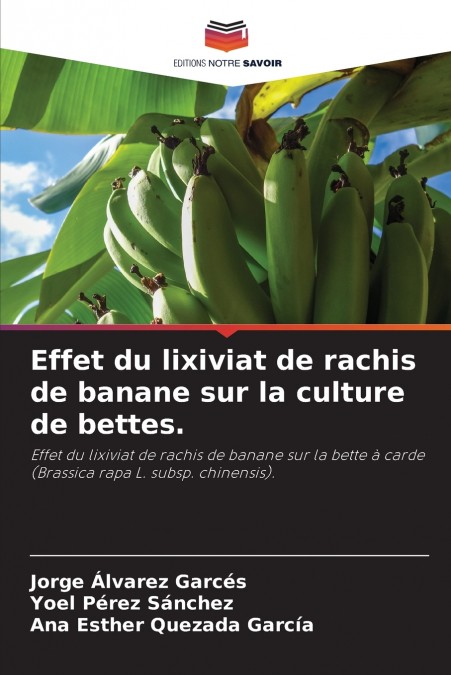 Effet du lixiviat de rachis de banane sur la culture de bettes.
