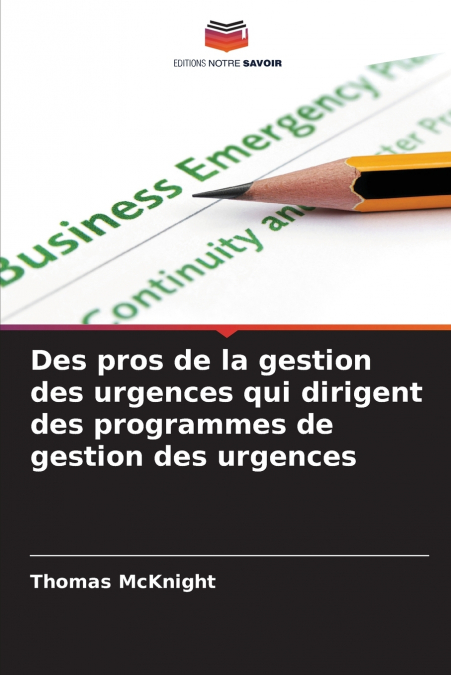 Des pros de la gestion des urgences qui dirigent des programmes de gestion des urgences