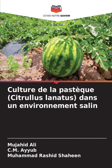 Culture de la pastèque (Citrullus lanatus) dans un environnement salin