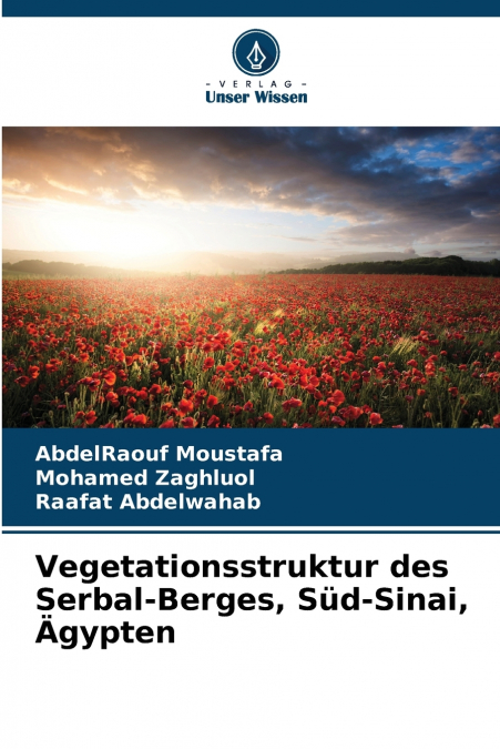 Vegetationsstruktur des Serbal-Berges, Süd-Sinai, Ägypten