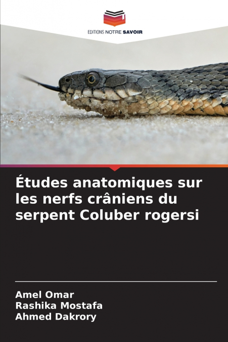 Études anatomiques sur les nerfs crâniens du serpent Coluber rogersi