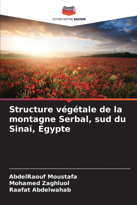 Structure végétale de la montagne Serbal, sud du Sinaï, Égypte