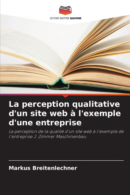 La perception qualitative d’un site web à l’exemple d’une entreprise