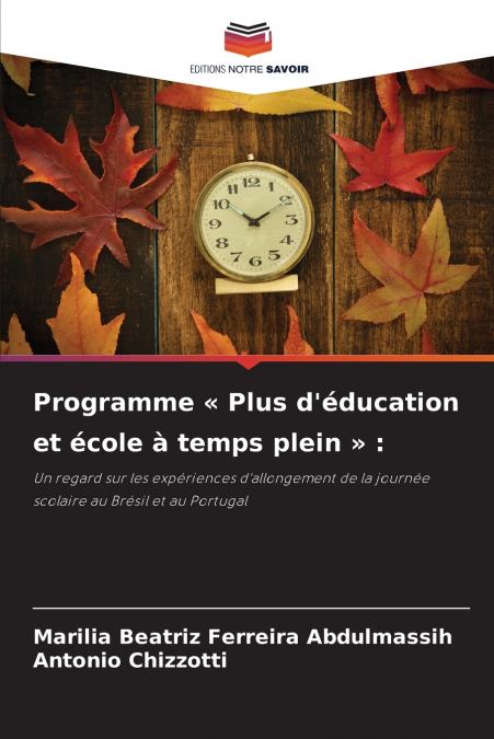 Programme  Plus d’éducation et école à temps plein