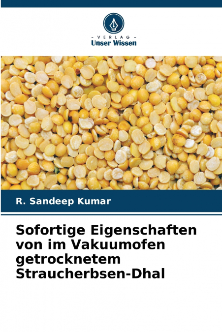 Sofortige Eigenschaften von im Vakuumofen getrocknetem Straucherbsen-Dhal
