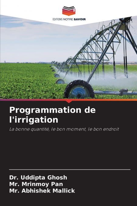 Programmation de l’irrigation