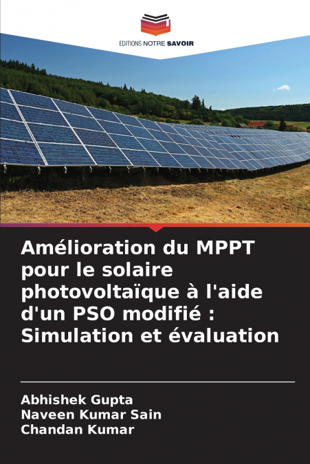 Amélioration du MPPT pour le solaire photovoltaïque à l’aide d’un PSO modifié