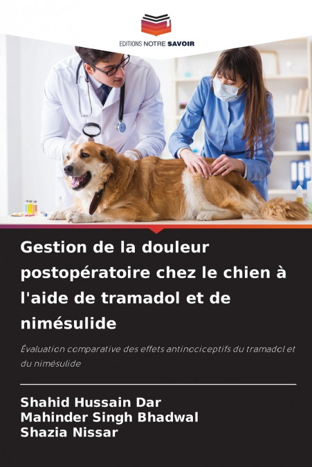 Gestion de la douleur postopératoire chez le chien à l’aide de tramadol et de nimésulide