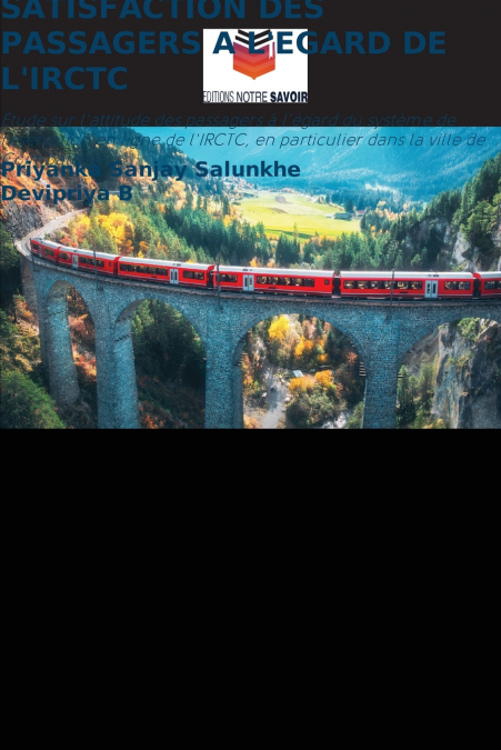 SATISFACTION DES PASSAGERS A L’EGARD DE L’IRCTC