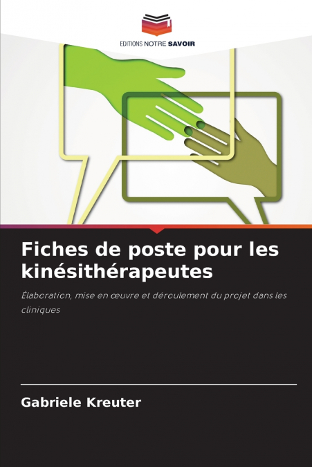Fiches de poste pour les kinésithérapeutes