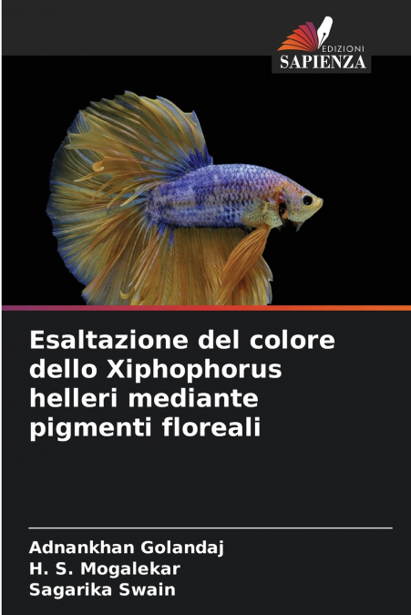 Esaltazione del colore dello Xiphophorus helleri mediante pigmenti floreali