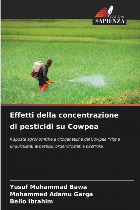 Effetti della concentrazione di pesticidi su Cowpea