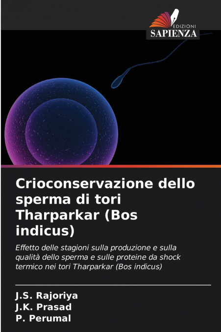Crioconservazione dello sperma di tori Tharparkar (Bos indicus)
