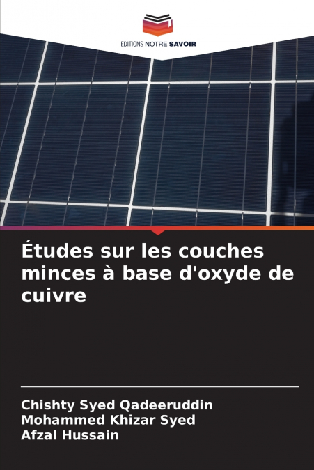 Études sur les couches minces à base d’oxyde de cuivre