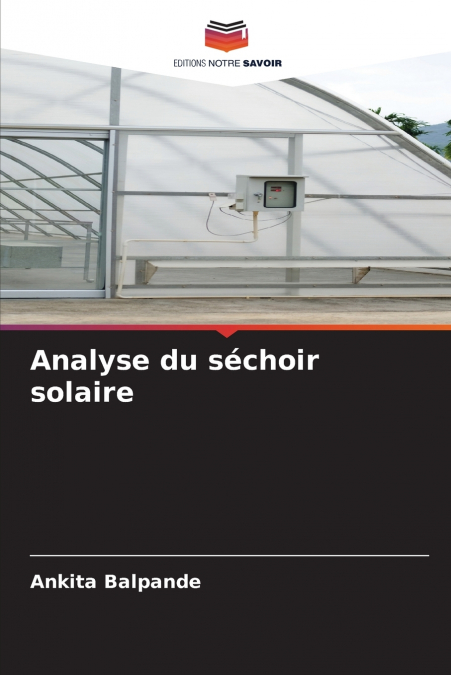 Analyse du séchoir solaire