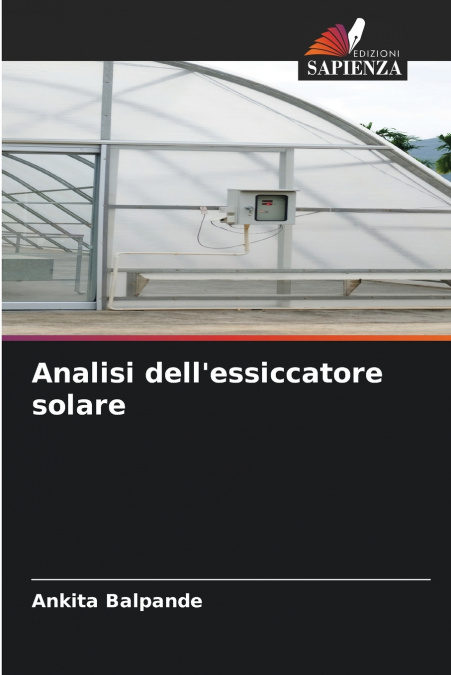 Analisi dell’essiccatore solare