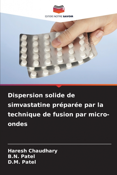 Dispersion solide de simvastatine préparée par la technique de fusion par micro-ondes