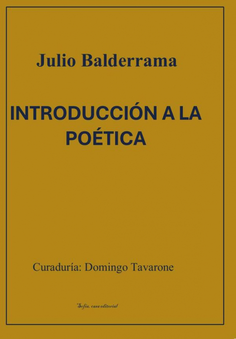 Introducción a la poética