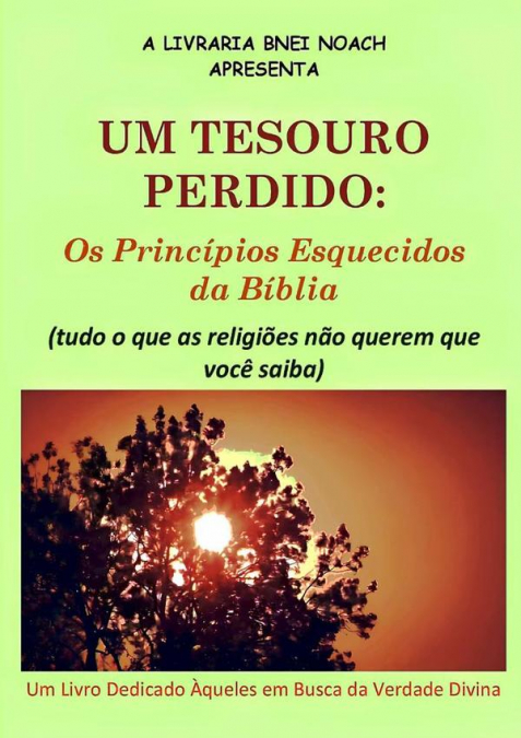 Um Tesouro Perdido: Os Princípios Esquecidos Da Bíblia (tudo O Que As Religiões Não Querem Que Você Saiba)