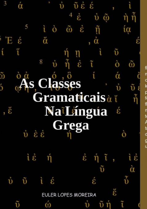 As Classes Gramaticais Na Língua Grega