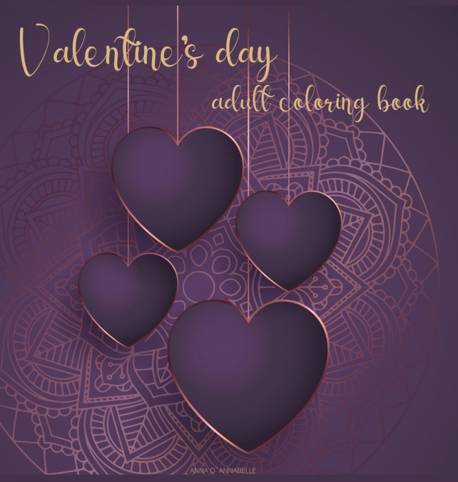 Valentine’s day adult coloring book