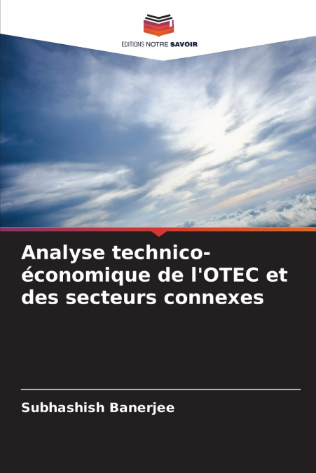 Analyse technico-économique de l’OTEC et des secteurs connexes