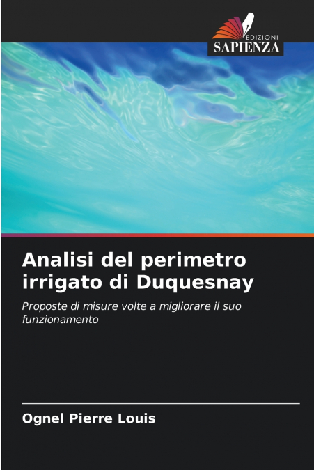 Analisi del perimetro irrigato di Duquesnay
